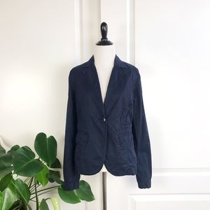 J. Crew Broken in Chino Navy Classic Twill Blazer